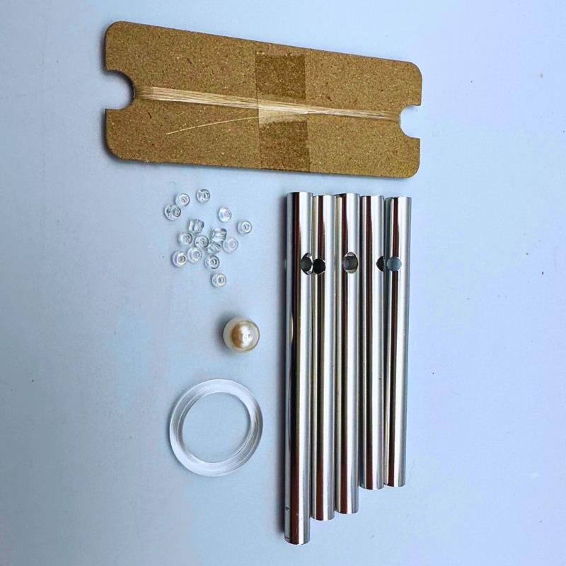  60 Pieces Wind Chime Tubes Parts Supplies String Metal For  Crafts DIY Windchime Kits For Adults Kids Arts And Crafts