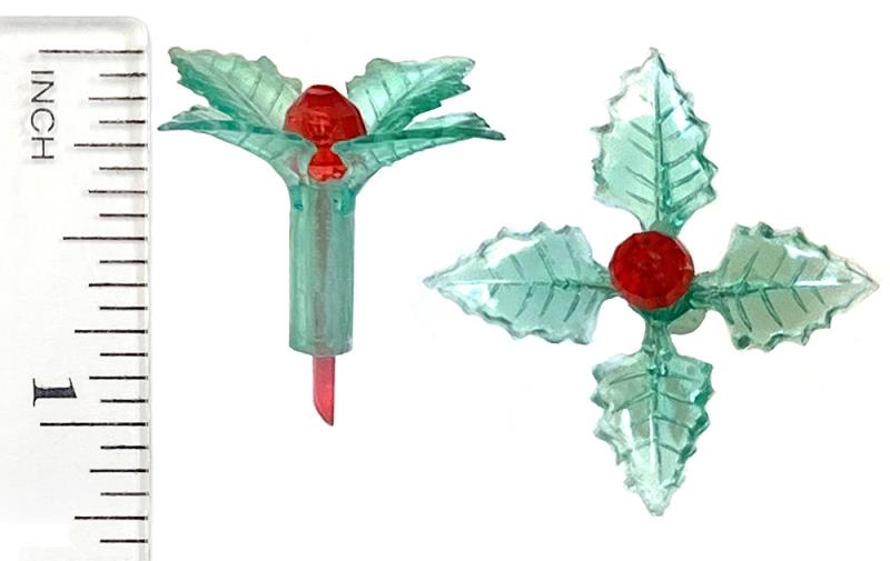 Green Holly Leaf Ceramic Christmas Tree Bulbs - The Vermont Country Store