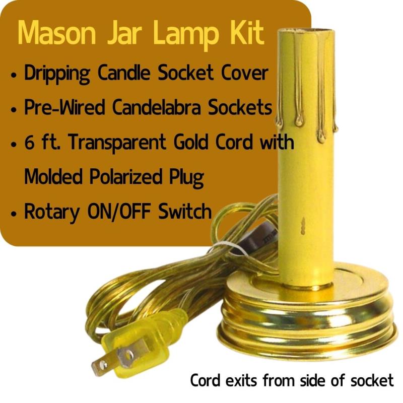 Lamp Making Kits with Medium Edison E26 Sockets - National Artcraft