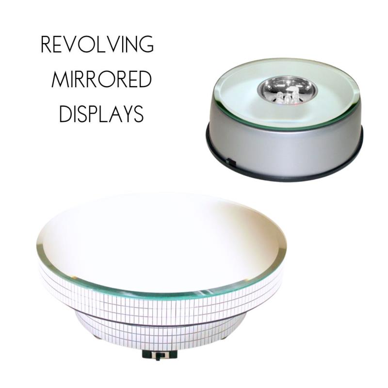 Revolving Mirrored Display Bases - National Artcraft