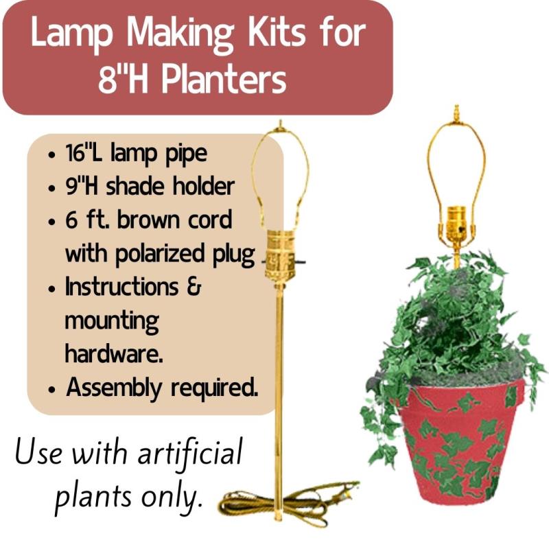 Lamp Making Kits with Medium Edison E26 Sockets - National Artcraft