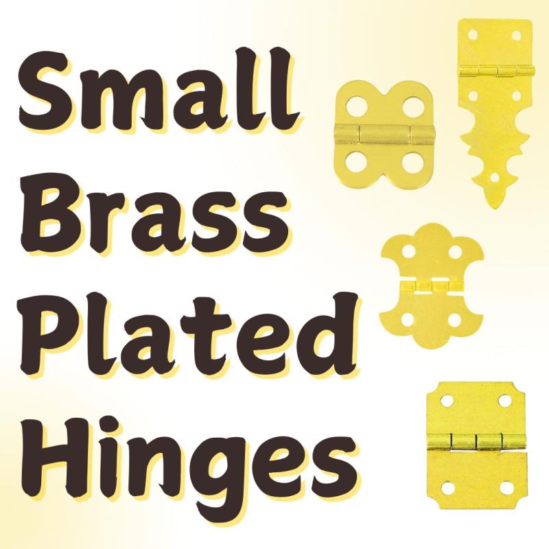 Hinges, Small Brass Plated - National Artcraft