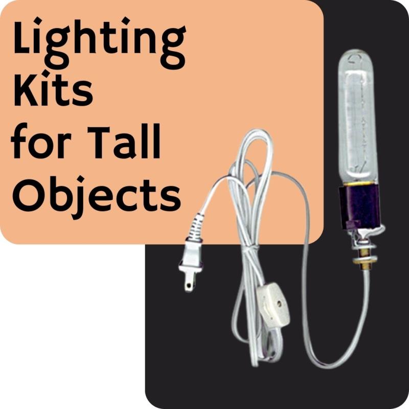 National Artcraft Lamp Making Kit Includes Socket, Cord, Hardware and an  11 Offset Figurine Pipe For Adding a 7-8 Figurine (Pkg/3)