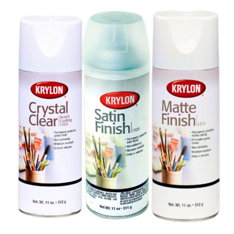 6-Pack of 11 oz Krylon 1303 Crystal Clear Acrylic Coating Spray