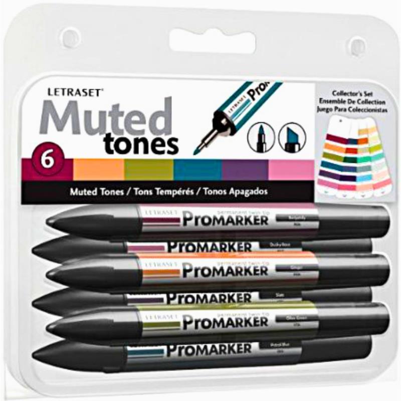 Letraset FlexMarker 12-piece Set of Alcohol-based Markers (Set 1