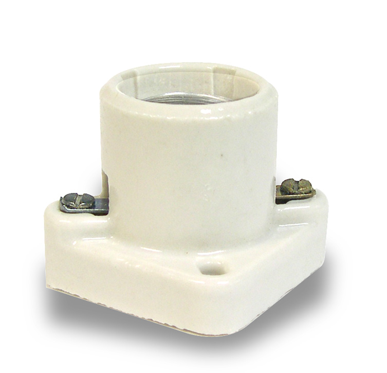 Lamp Sockets - Pony Cleat Porcelain Medium Base - Surface Mount